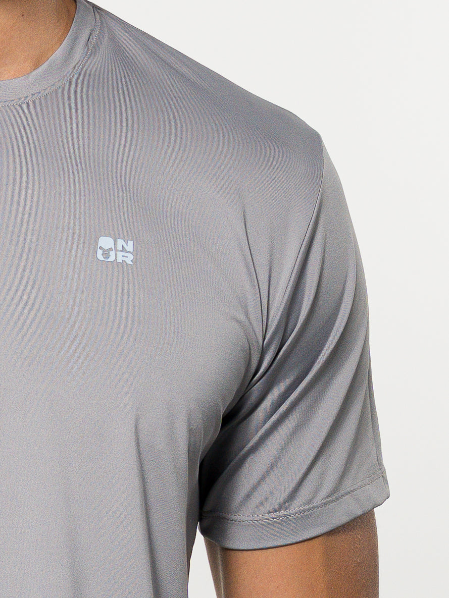 Remera  Tela Fria Básica Gris Claro