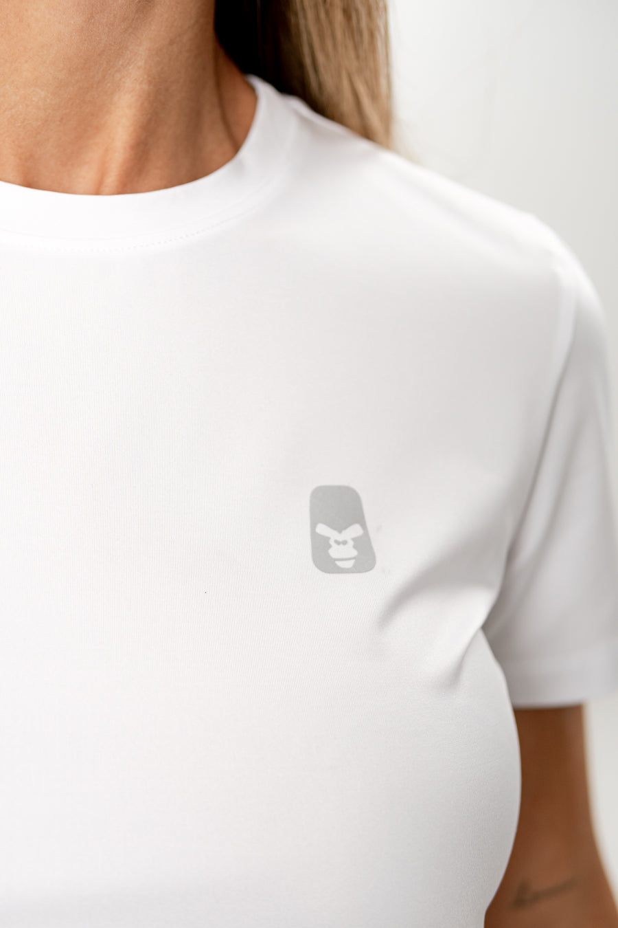 Remera Tela Fria Basica UV Blanca