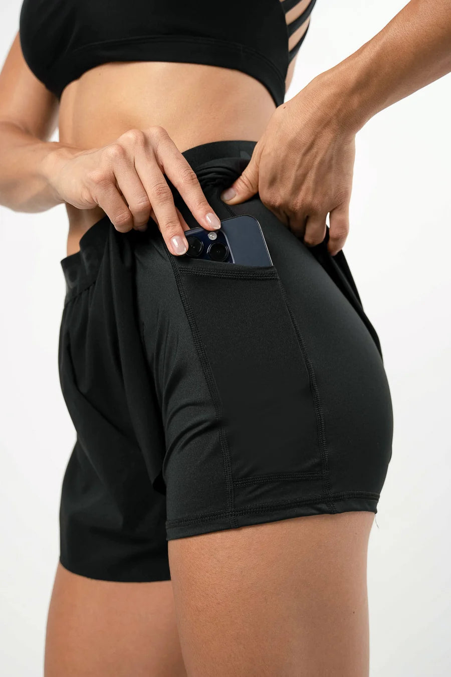 Conjunto Running Pleat Negro
