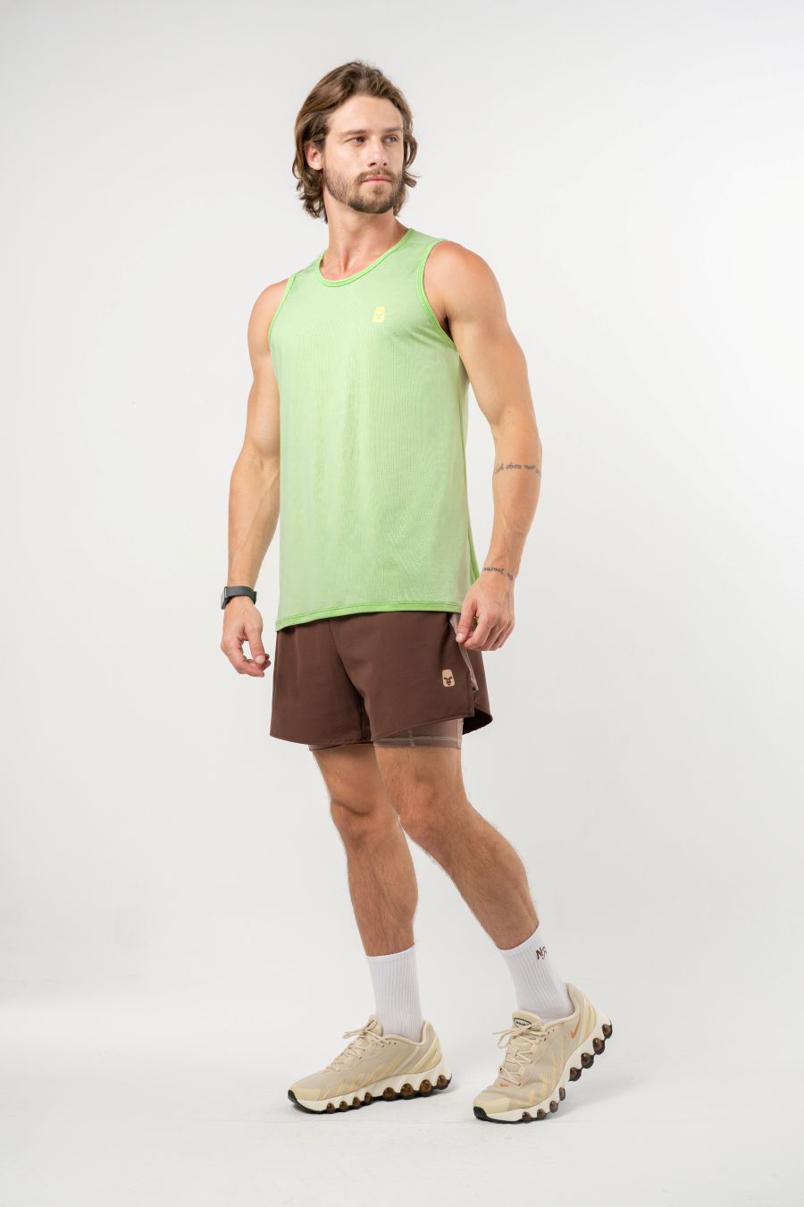 CAMISILLA RUNNING NEON GREEN