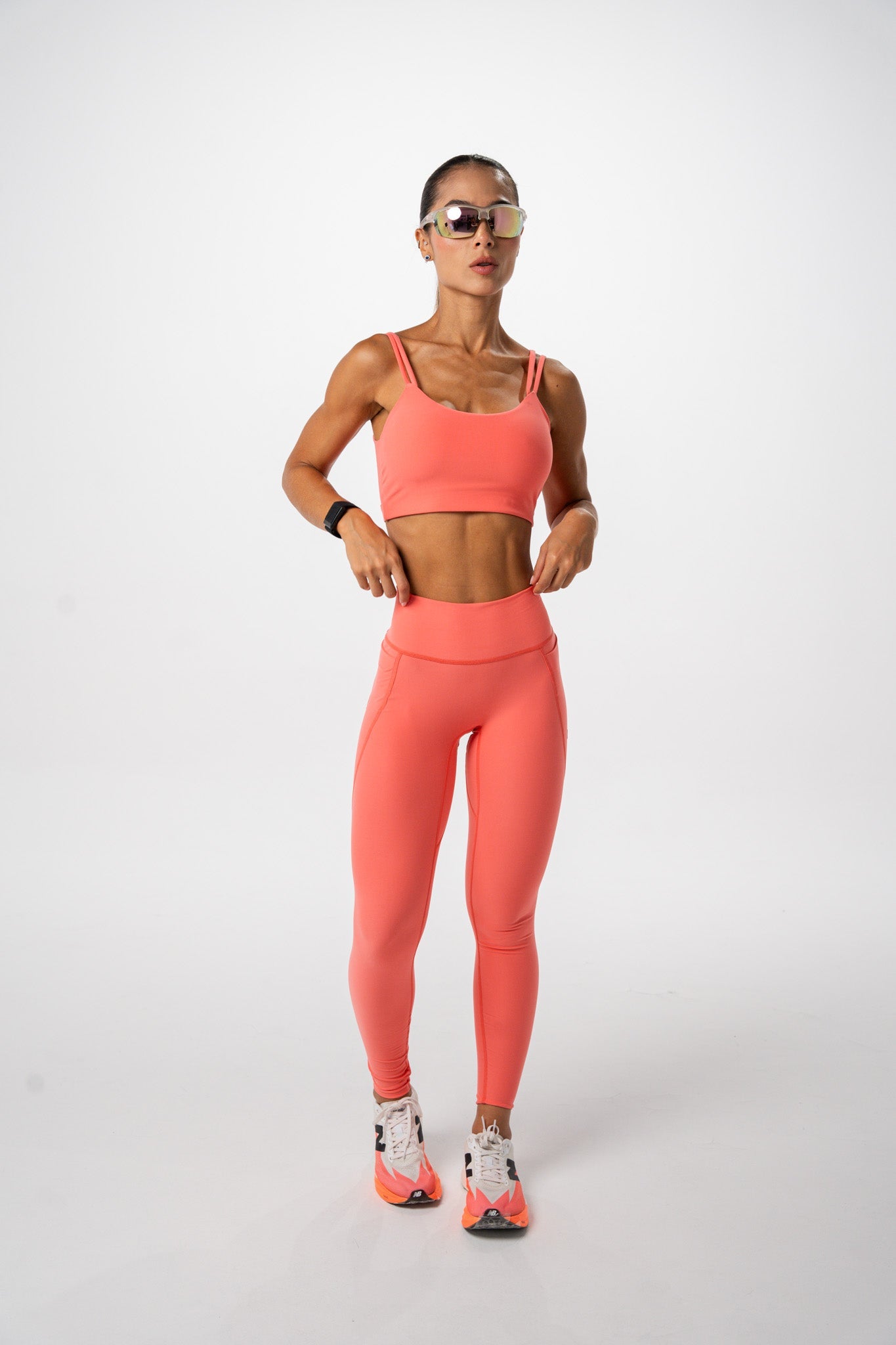 Lycra Larga Pretina Alta Coral
