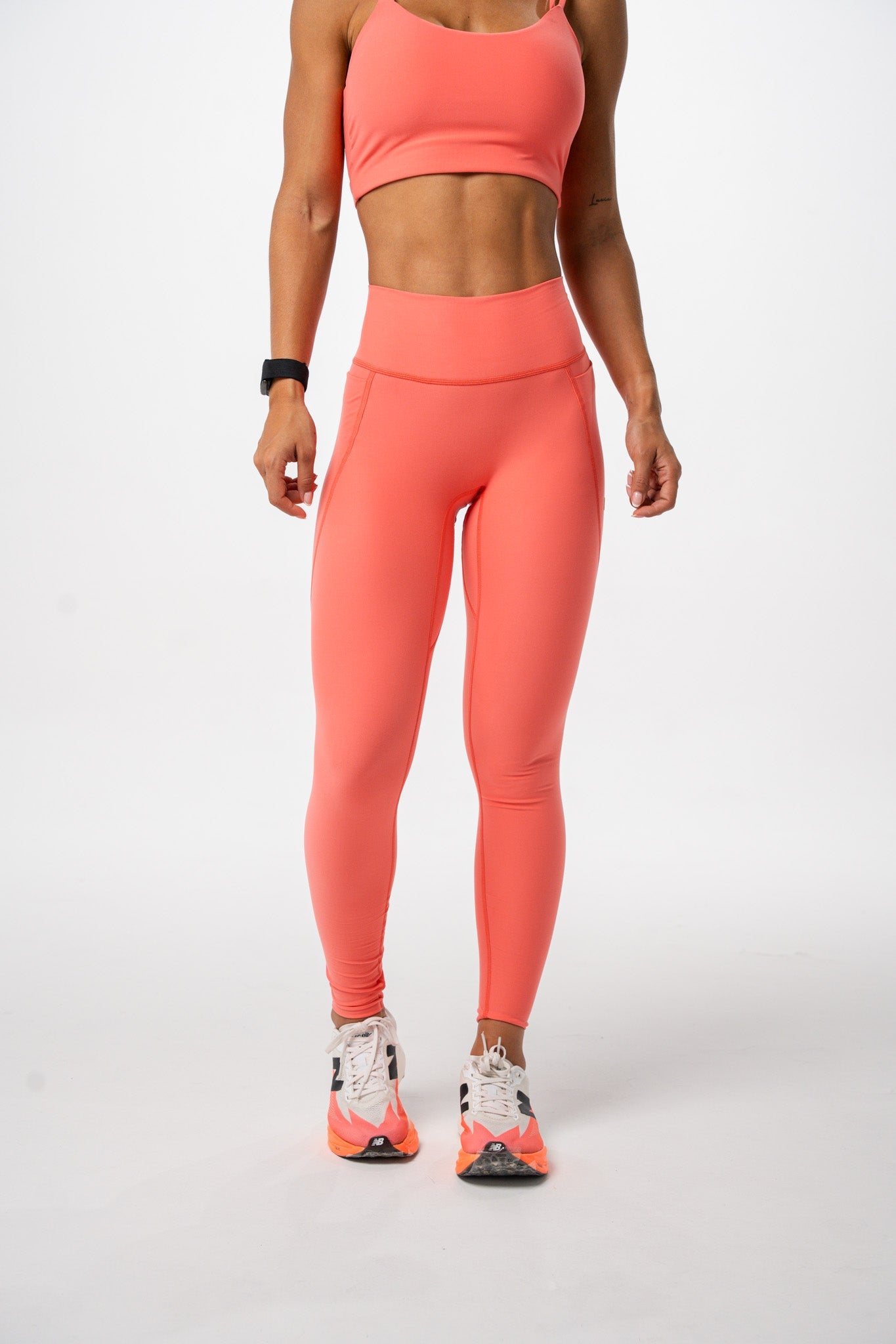 Lycra Larga Pretina Alta Coral