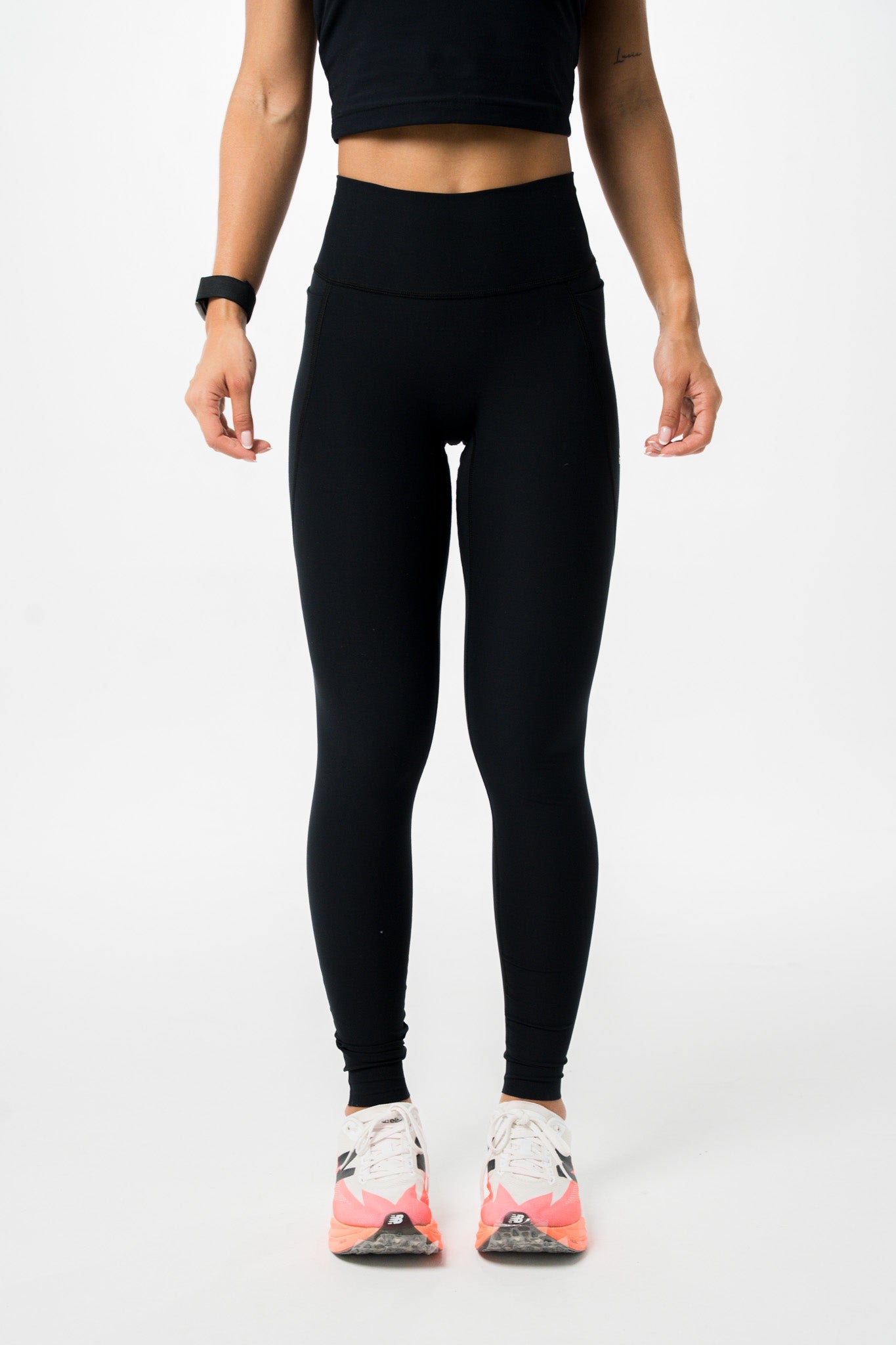 Lycra Larga Pretina Alta Negra