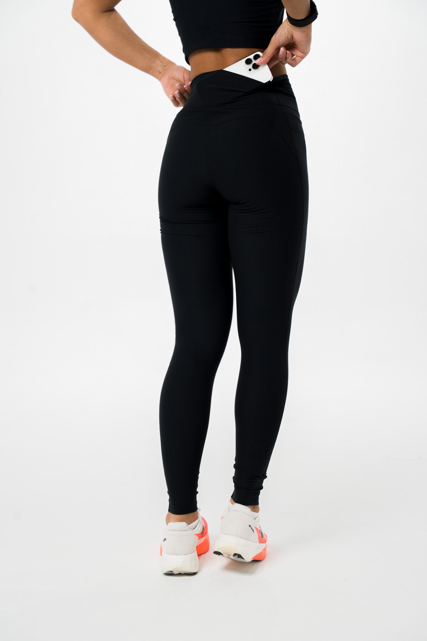 Lycra Larga Pretina Alta Negra
