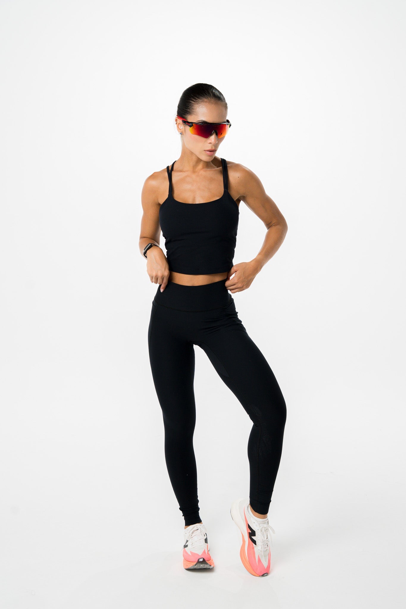 Lycra Larga Pretina Alta Negra