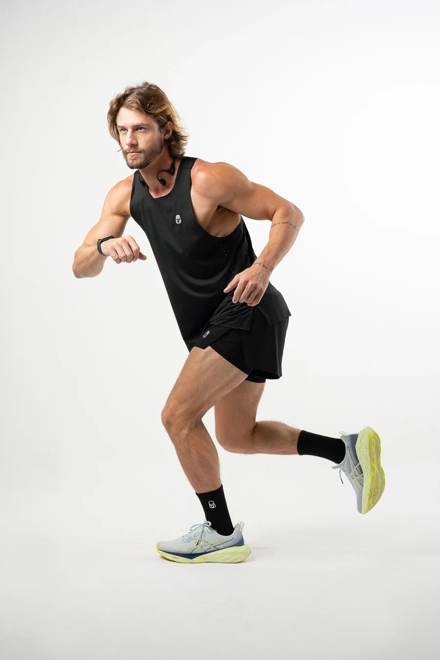 Conjunto Running Laser Pulse Negro