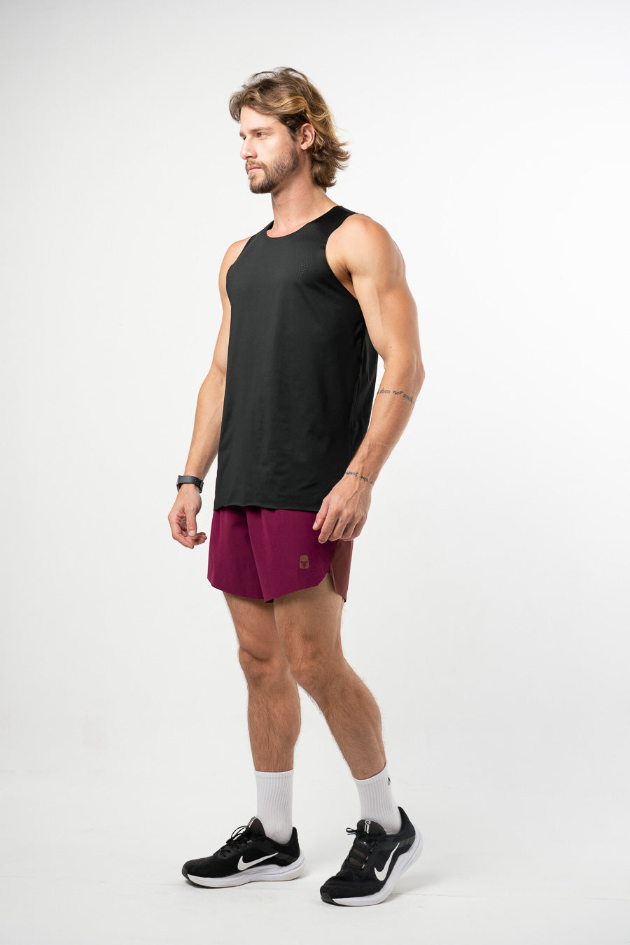 Short Running Pro Retro Berenjena