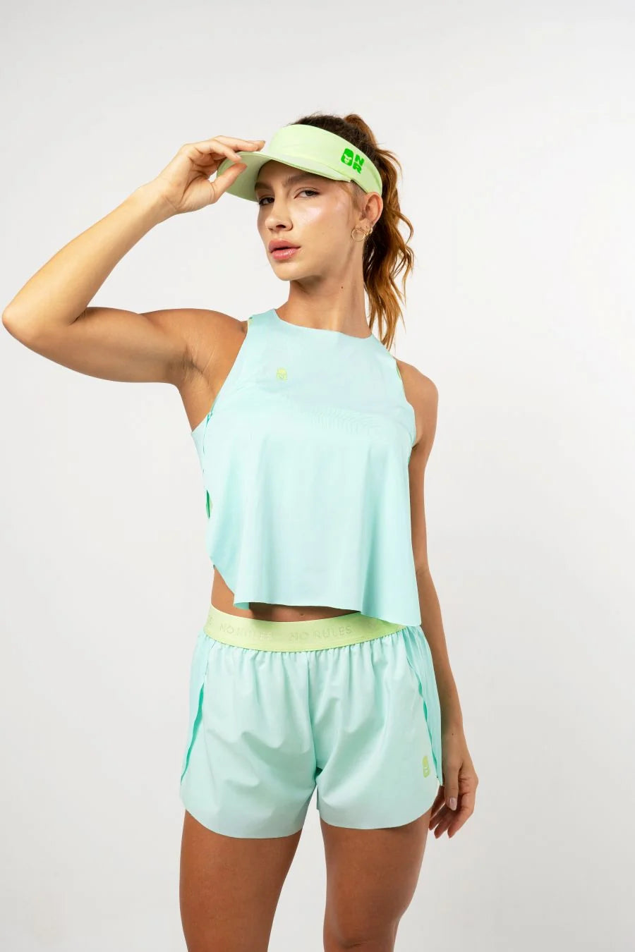 Conjunto Running Pleat Aqua Light