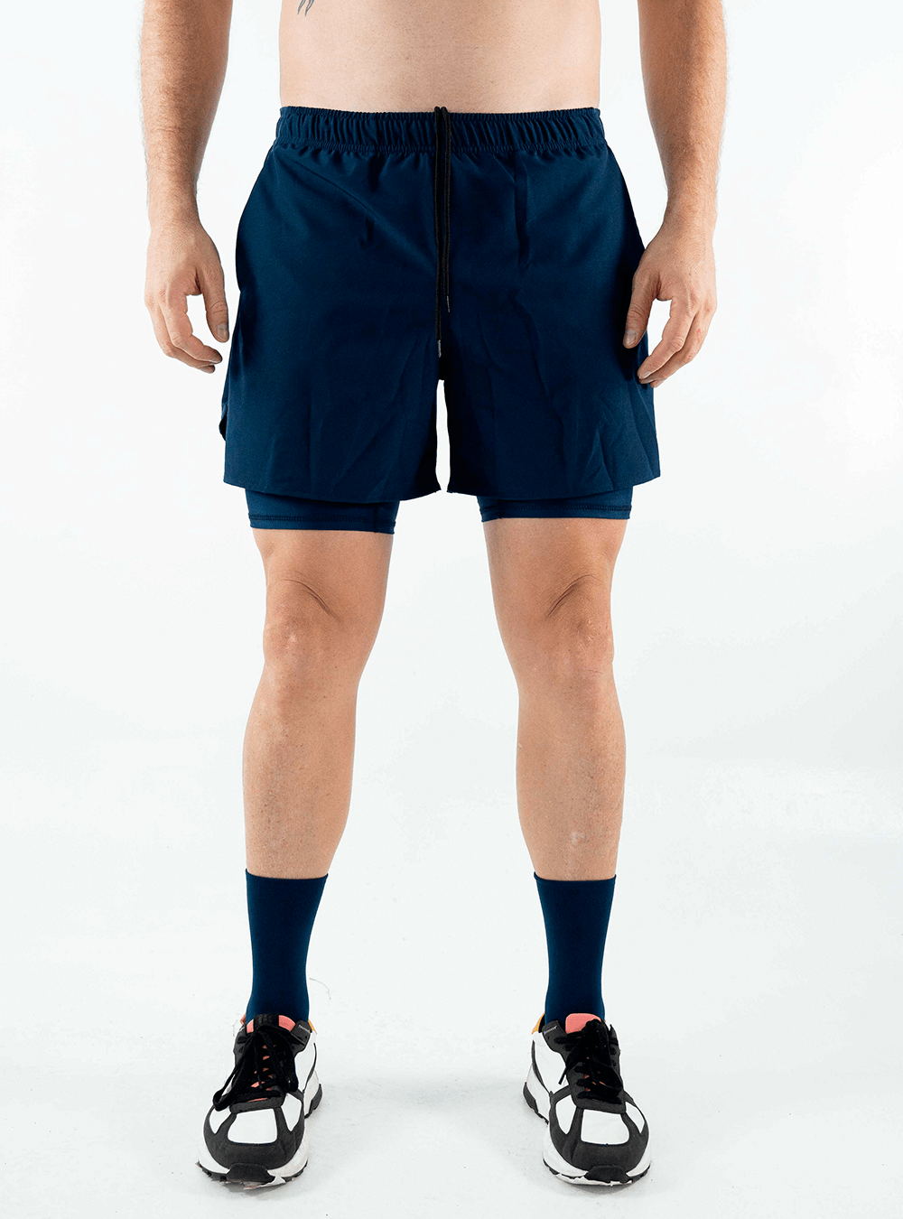 SHORT RUNNING AZUL OSCURO