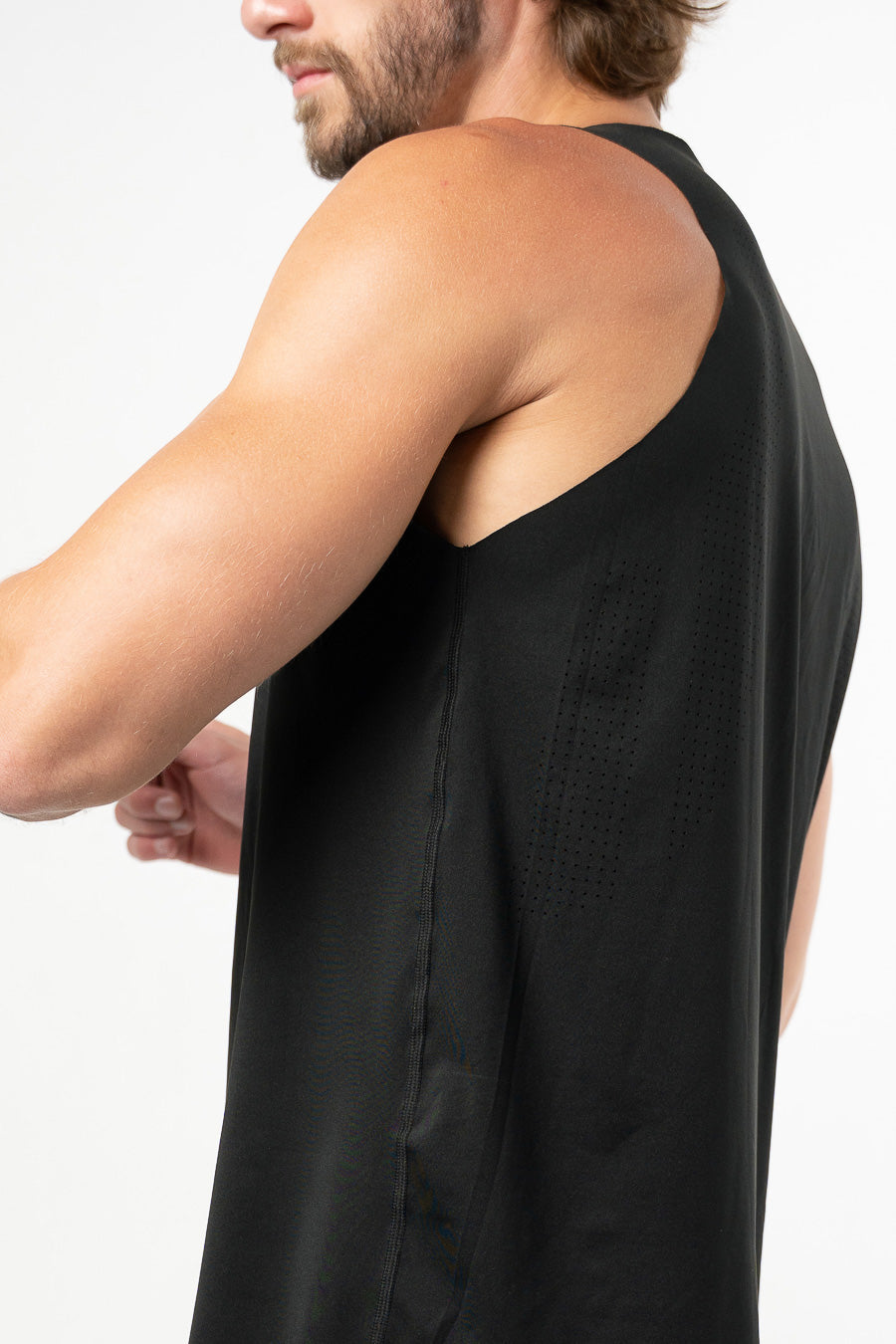 Musculosa Seamless Force Men  Negro