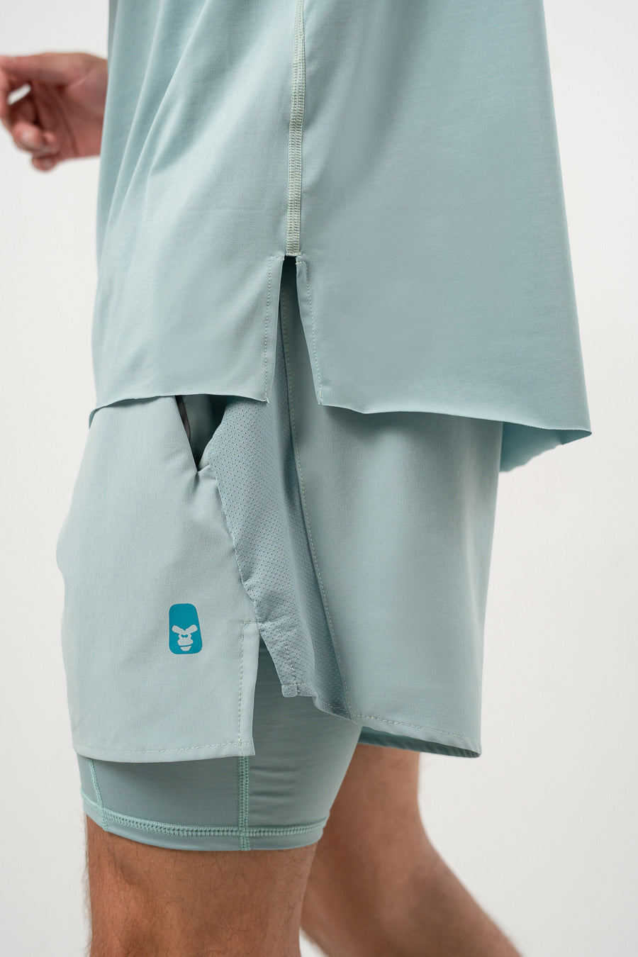 Musculosa Seamless Force Men Light Blue