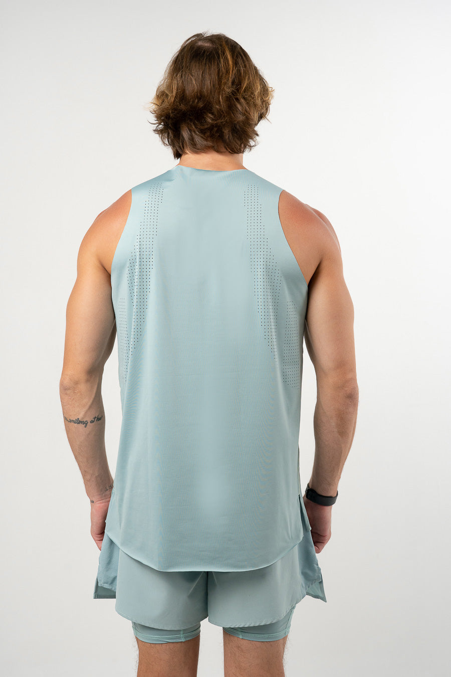 Musculosa Seamless Force Men Light Blue