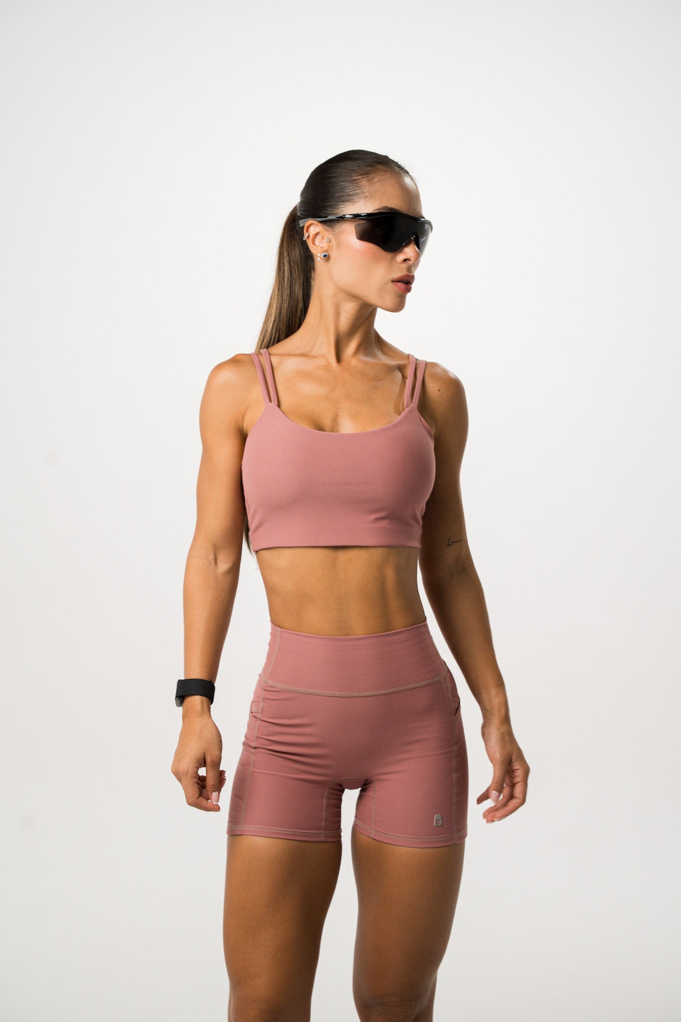 Short Pretina Alta Berry