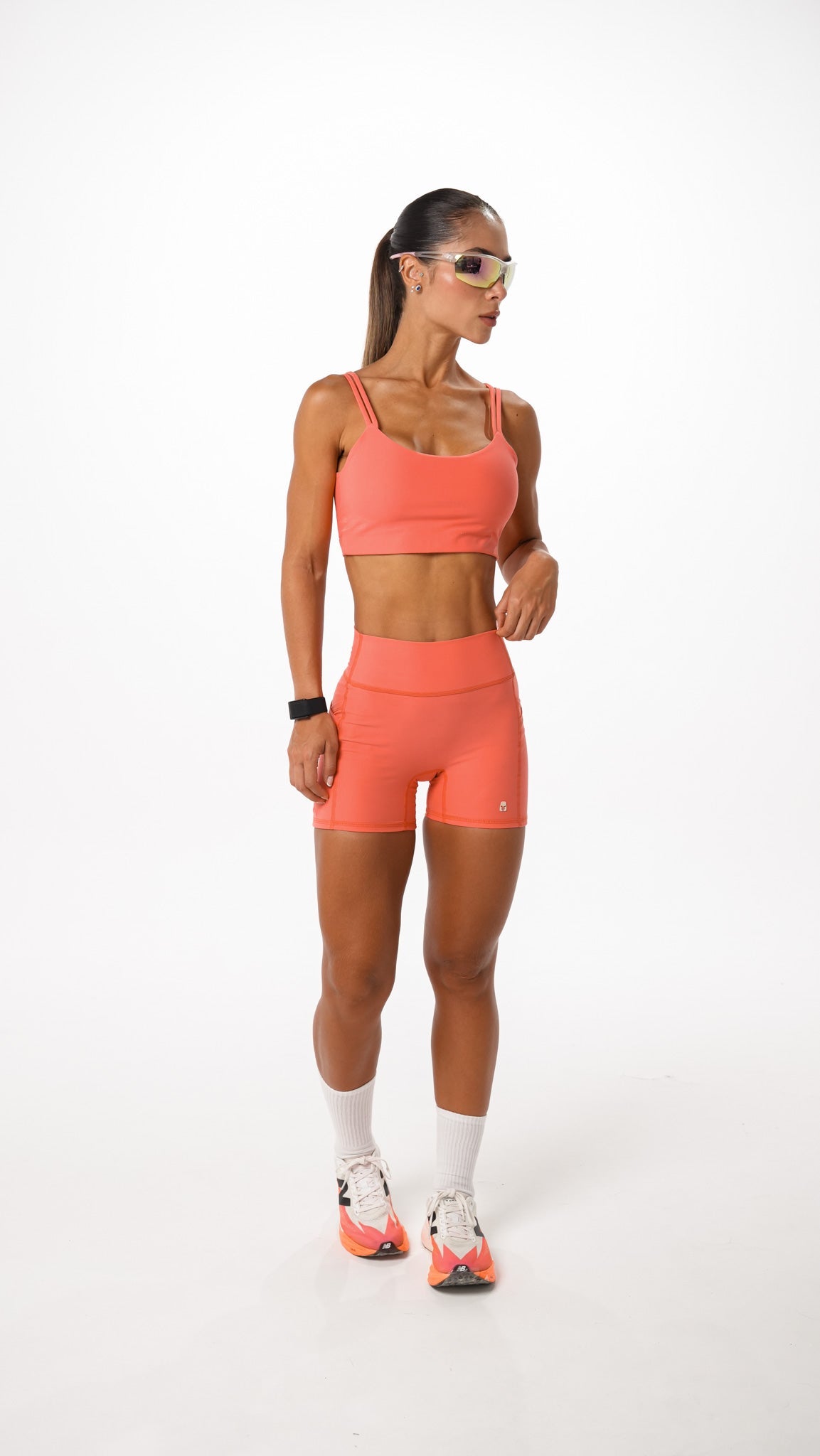 Short Pretina Alta Coral