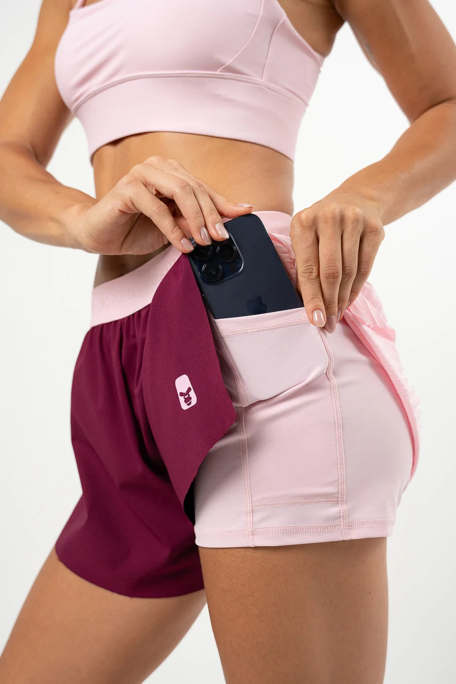 Conjunto Running Pleat Bubble Gum