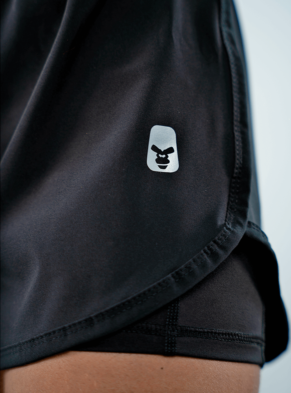 SHORT CON LYCRA RUNNING CON ELÁSTICO NEGRO