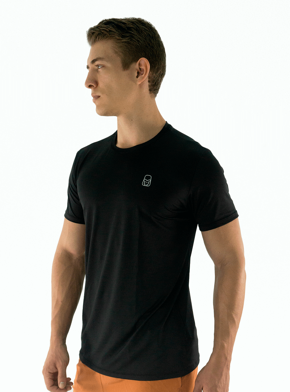 Remera Tela Fria Basica Negra