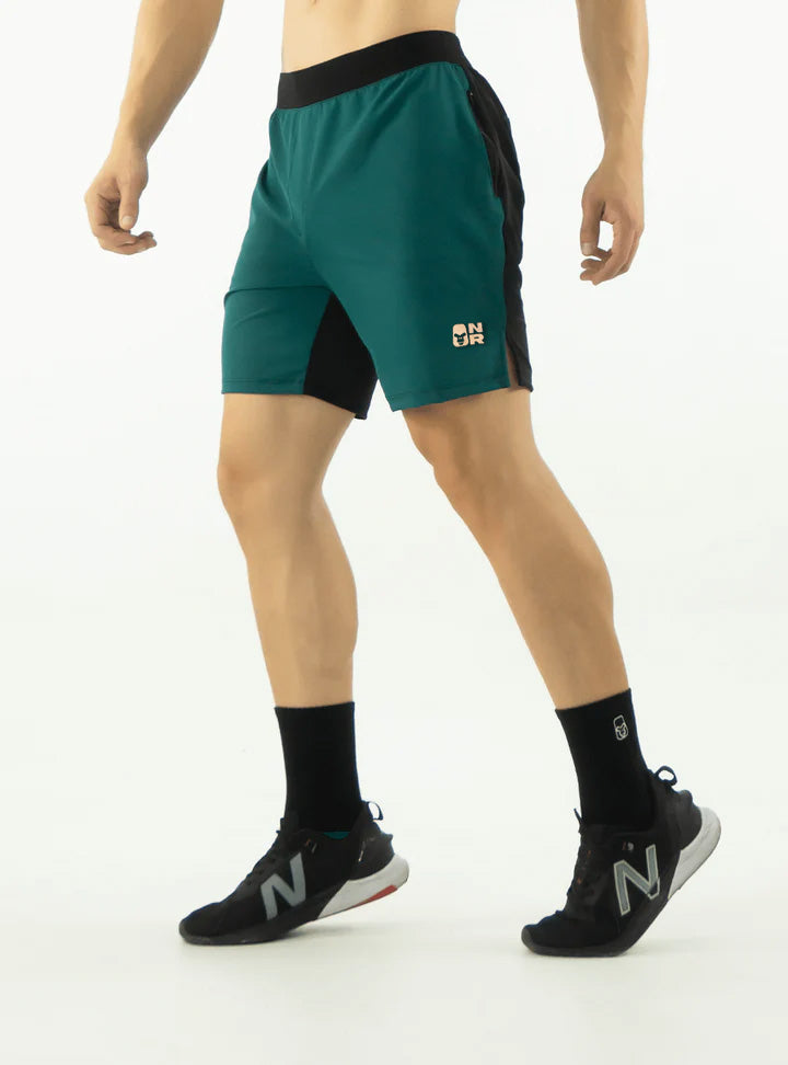 PANTALONETA CROSS TRAINING VERDE ESMERALDA / BEIGE 3.0