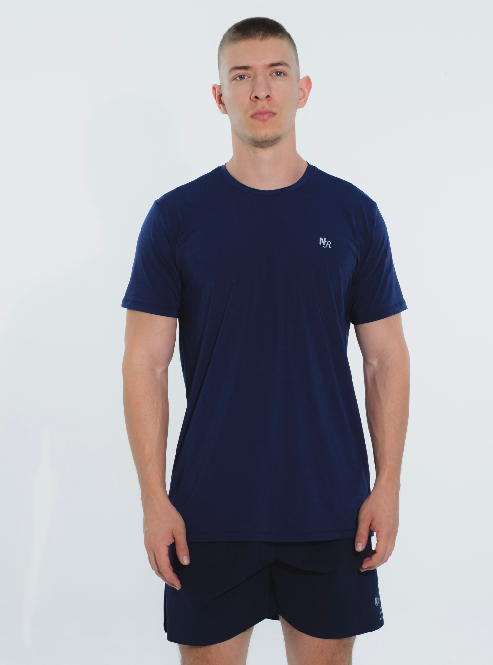 Remera Tela Fria TechFit Azul Oscuro