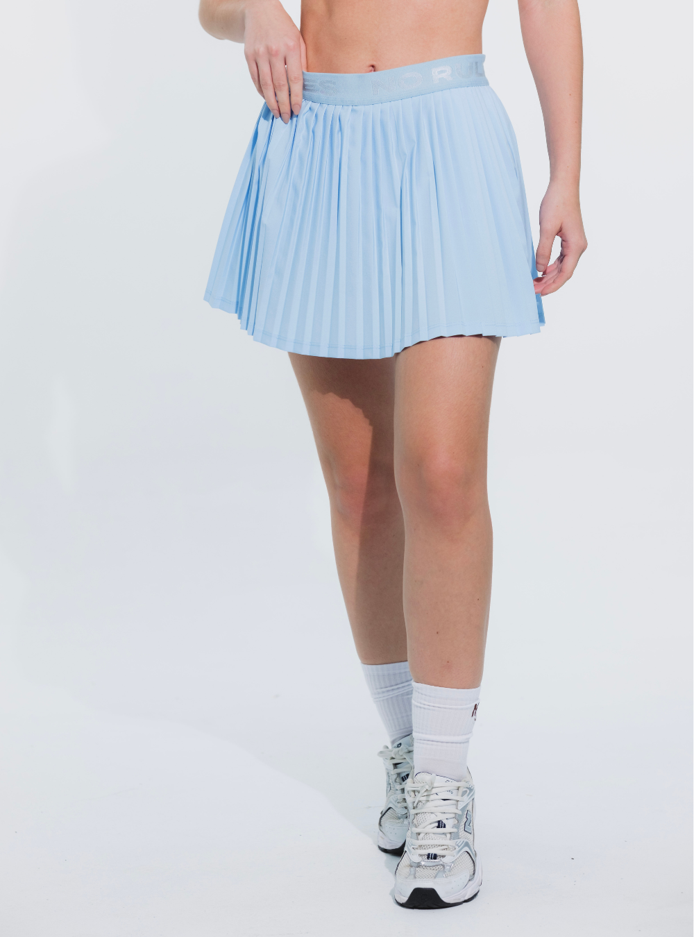 Pleat Skirt Azul Claro