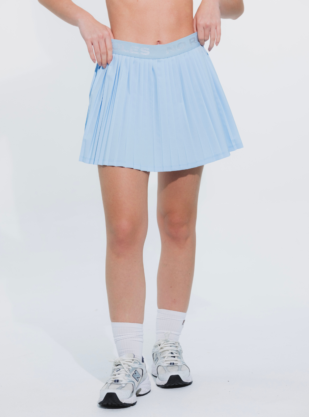 Pleat Skirt Azul Claro